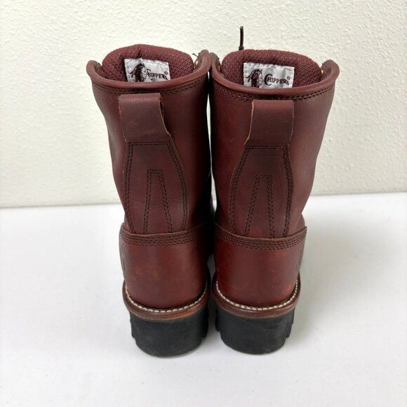 Chippewa L73026 Logger Boot Womens 6 M Redwood Leather Oil Resistant Vibram - Picture 5 of 14